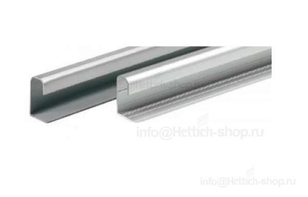 Ручка-профиль для TOPLINE L, толщина двери 18-19 мм, длина 2500 мм, серебристая сталь 9209756
