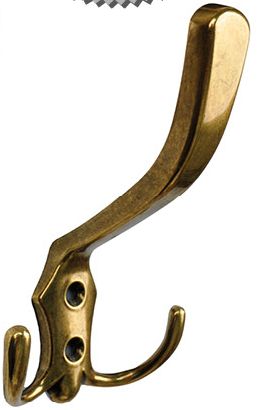Крючок мебельный 585 трехрожковый античная бронза Валенсия CQ585Z.003BA