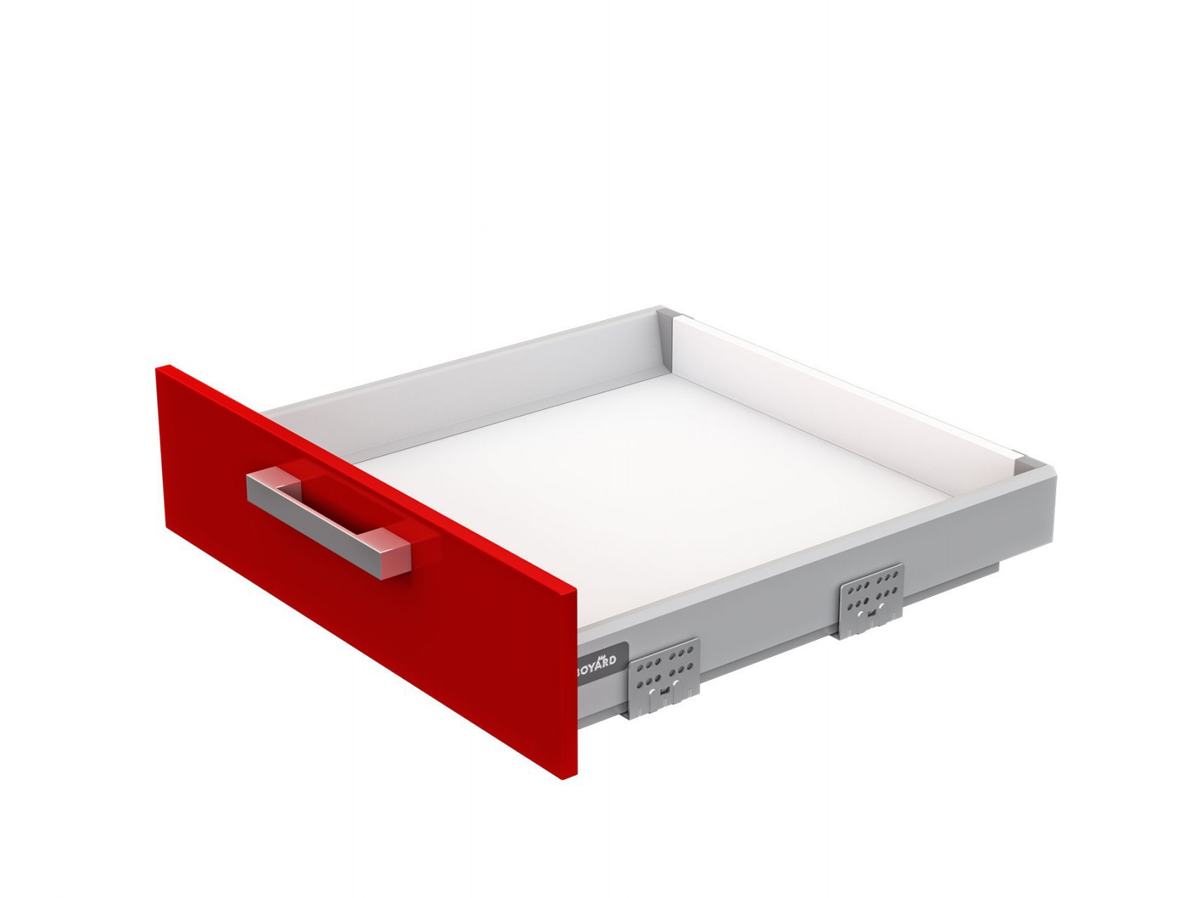 SwimBox Комплект ящика с доводчиком и рейлингом,серый L=500