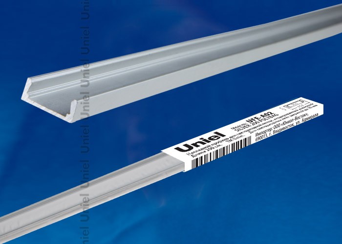 Профиль накладной 302 для LED анодированный алюминий 2000х15,2х6мм LL302A.200AA