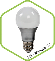 Лампа светодиодная LED-А60 стандарт 160-260В 7Вт 3000К  600Лм ASD 4690612001692