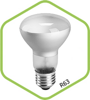 Лампа накаливания рефлекторная R63 40Вт Е27 МТ 480Лм ASD 4607177992853