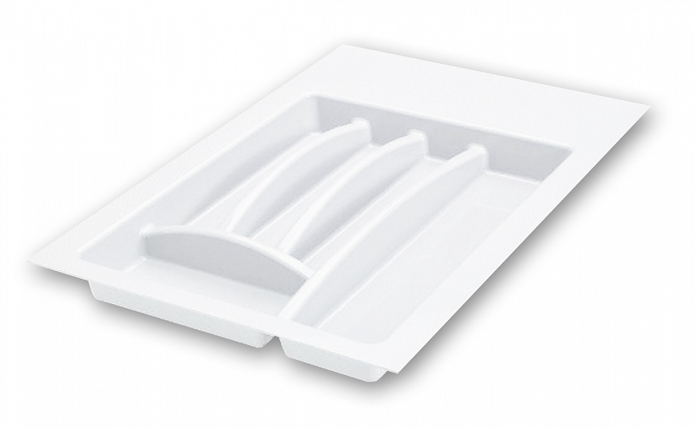 Лоток пластиковый для столовых приборов в модуль 400мм, цвет белый АT81023N4050