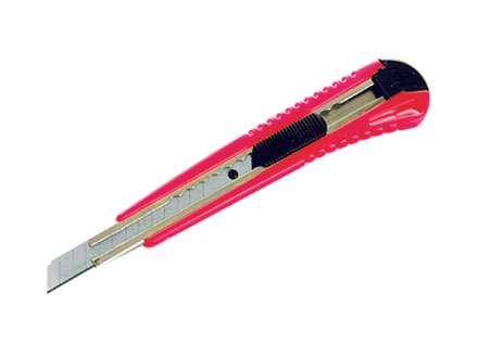 Нож, 9 мм, выдвижное лезвие, металлическая направляющая// MATRIX 78909